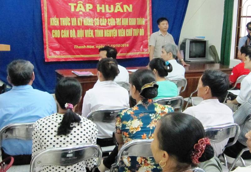 Quang cảnh buổi tập huấn.