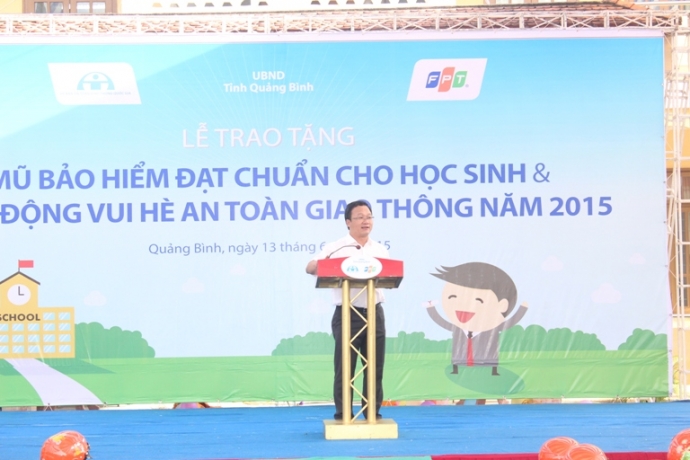 Phó Chủ tịch Ủy ban ATGT Quốc gia Khuất Việt Hùng phát động phong trào "Vui hè cùng an toàn giao thông"