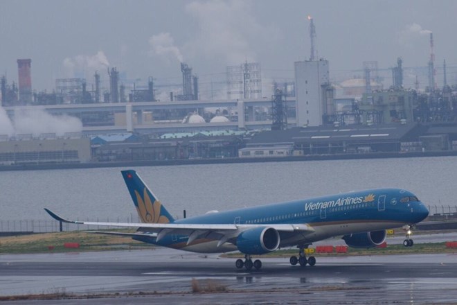 Siêu máy bay Airbus A350-900 XWB được đưa vào khai thác trên đường bay giữa Hà Nội và Haneda. (Ảnh: Vietnam Airlines cung cấp)