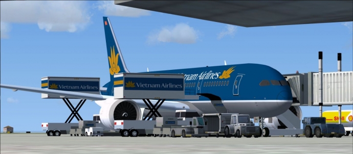 Thủ tướng Lý Hiển Long bay từ Tp.HCM ra Hà Nội trên chuyến bay VN259 bằng tàu Boeing 787 của Vietnam Airlines