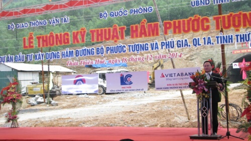 Thông kỹ thuật hầm đường bộ Phước Tượng, vượt trước tiến độ 17 ngày