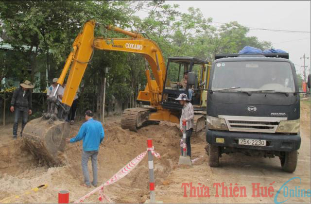 Xã Vinh Hưng GPMB nhanh, tạo điều kiện thuân lợi cho đơn vị thi công mở rộng QL49B sớm hơn kế hoạch dự kiến