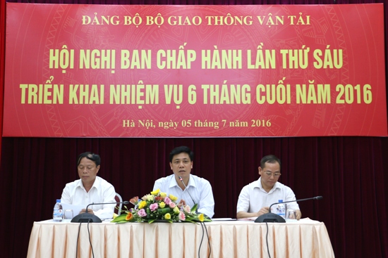 Đảng bộ Bộ GTVT triển khai nhiệm vụ 6 tháng cuối năm 2016