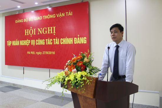 Đảng ủy Bộ GTVT tập huấn nâng cao nghiệp vụ công tác tài chính Đảng 