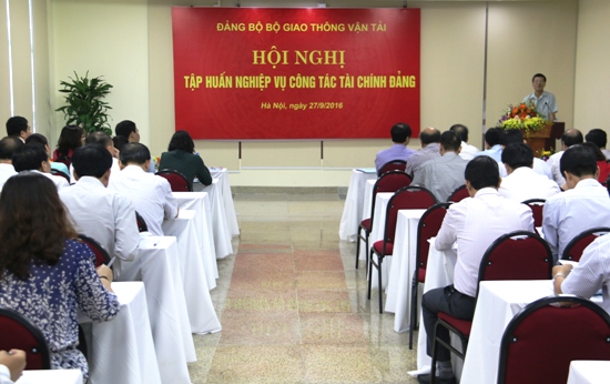 Đảng ủy Bộ GTVT tập huấn nâng cao nghiệp vụ công tác tài chính Đảng 