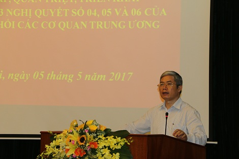 Tổng cục Đường bộ Việt Nam học tập, quán triệt, triển khai các Nghị quyết của Đảng ủy Khối các cơ quan TW