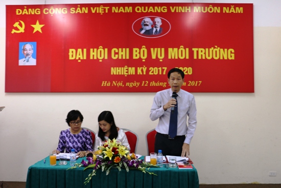 Đại hội Chi bộ Vụ Môi trường nhiệm kỳ 2017 - 2020