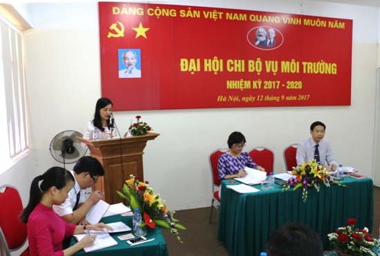 Đại hội Chi bộ Vụ Môi trường nhiệm kỳ 2017 - 2020