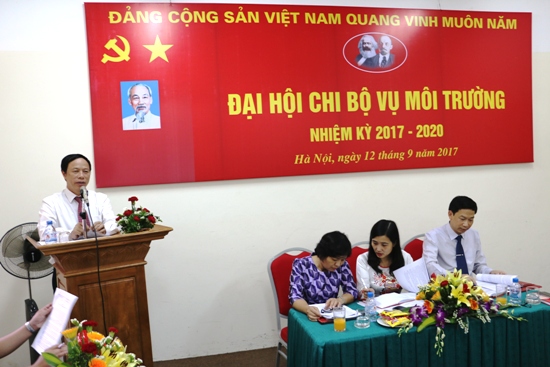 Đại hội Chi bộ Vụ Môi trường nhiệm kỳ 2017 - 2020