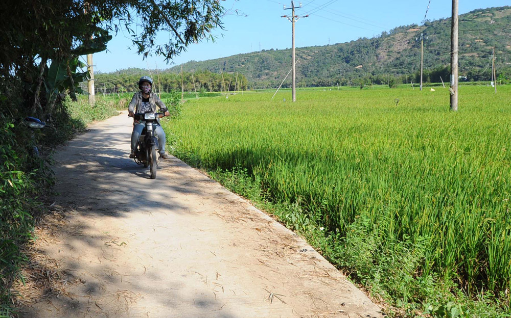 Đường bê tông thôn Long Hòa, xã An Định (huyện Tuy An)