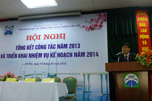 Thứ trưởng Nguyễn Ngọc Đông dự Hội nghị triển khai nhiệm vụ năm 2014 tại Viện KHCN GTVT