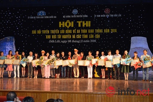 Bế mạc Hội thi các Đội tuyên truyền về ATGT năm 2014