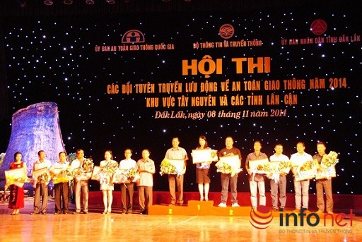 Bế mạc Hội thi các Đội tuyên truyền về ATGT năm 2014