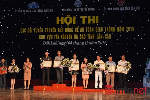 Bế mạc Hội thi các Đội tuyên truyền về ATGT năm 2014