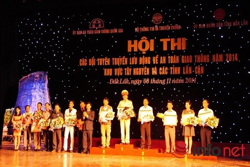 Bế mạc Hội thi các Đội tuyên truyền về ATGT năm 2014