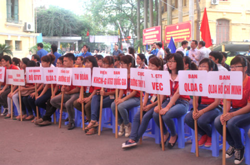 Trên 1.000 cán bộ đoàn viên, thanh niên, sinh viên các cơ quan, đơn vị ngành GTVT tham gia hiến máu tình nguyện