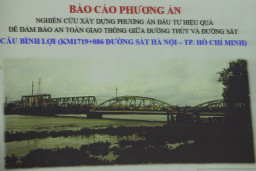 Tháng 10/2014 sẽ khởi công Dự án xây dựng cầu Bình Lợi trên tuyến đường sắt Bắc - Nam 